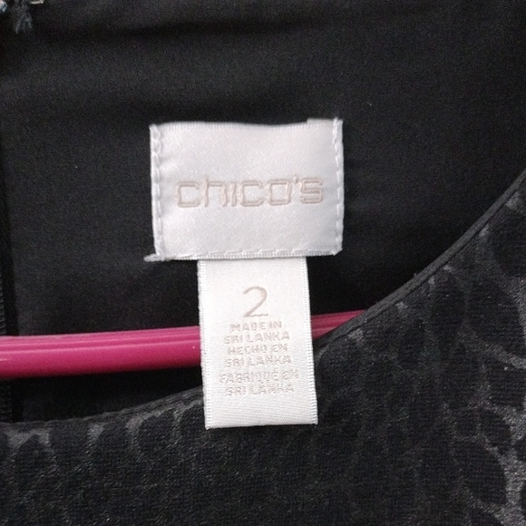 Chico's Elegant Black Mini Dress - Picture 3 of 5